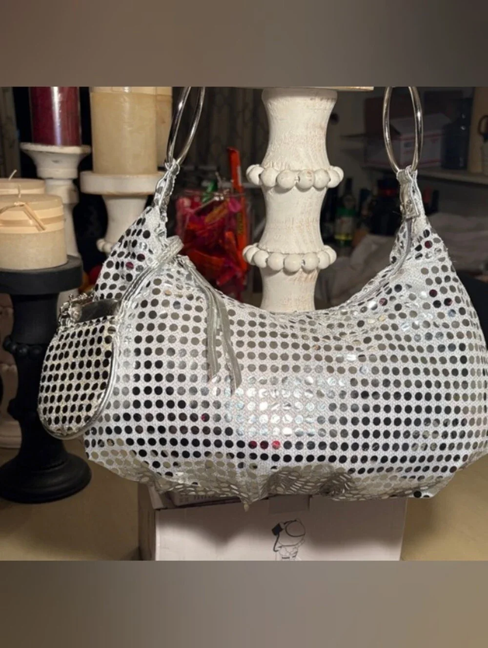 Bling Sequin Shoulder Bag (Silver 🩶)